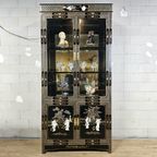 Vintage Chinese Vitrinekast / Aziatische Kast / Chinoiserie / Oosterse Kast / Display Cabinet / Bohemian Kast thumbnail 2
