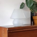 Vintage Design Glazen Tafellamp Glashütte Limburg, H38d36cm thumbnail 12