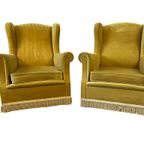Set Van 2 Vintage Clubzetels / Fauteuils / Éénzitten thumbnail 12