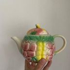 Vintage Keramiek Fruit Theepot Fruit Decor Made In France thumbnail 6