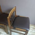 Vintage Brutalist Eetkamerstoelen thumbnail 4