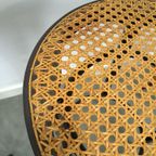Set Jaren 50 Houten Barkrukken Met Webbing Uit Frankrijk thumbnail 9