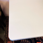 Witte Jaren 80 Eettafel Met Kolomvoet thumbnail 7