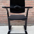 Stokke Peter Opsvik Actulum Ergonomisch Gevormde Schommelstoel - Zwarte Bekleding En Houten Frame thumbnail 11