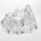 Grote Ijsberg Glazen Kandelaar, 1970S thumbnail 2