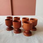 Vintage Eierdopjes Hout 7 Stuks thumbnail 6