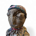 African Sculpture / Multi Material Figure / Height 65 Cm / 1970s thumbnail 2
