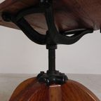 Eiken Bureaustoel, Atelierstoel, In Hoogte Verstelbaar, Jaren 30 thumbnail 22