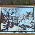 Vintage Spiegel Jagers In De Sneeuw Naar Schilderij Van Pieter Bruegel De Oude (1565) thumbnail 4