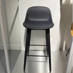 Muuto / Fiber Counter Stool / Wood / Black thumbnail 6