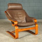 Deense “apollo” Fauteuil Met Hocker – Svend Skipper – Jaren 70 thumbnail 7