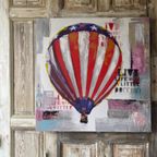 Cobra Art. Balloon. Gesigneerd. Canvas. Acryl Werk. 1X1M thumbnail 8