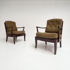 Opnieuw Gestoffeerde Zweedse Fauteuil Van Engens, 1970'S thumbnail 10