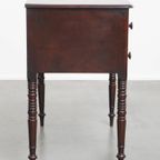 Prachtige Antieke Engelse Lowboy/ Side Table Uit Vroeg 19e Eeuw thumbnail 12