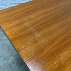 Vintage Bijzettafel, Tv Tafel - Bartafeltje Op Wieltjes Teak thumbnail 2