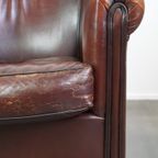 Leuke Schapenleren Clubfauteuil Met Een Mooi Patina thumbnail 10