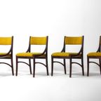 Vintage Set Van 5 Italiaanse Eetkamerstoelen Van Ico Parisi, 1960 thumbnail 2