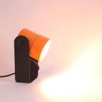 Orange Table Or Wall Lamp By Karl Lang For Sis Leuchten 1976 thumbnail 5