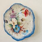 Vintage Bordje Bloemen Lami Italy Kunststof thumbnail 3