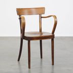 Vintage Bentwood Thonet Stijl Café/Eetkamerstoel Uit De Jaren ’40 Met Een Vleugje Art Deco Design thumbnail 2