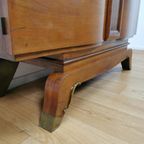 Vintage Art Deco Buffetkast, Dressoir, Wandkast Jules Leleu thumbnail 15