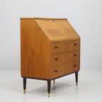 Vintage Teak Ladekastje, Secretaire ,Zweden 1960 (22552) thumbnail 2