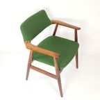Vintage Deense Stoel Erik Kirkegaard | Gestoffeerd Ploegstof thumbnail 5