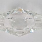 Vintage Val Saint Lambert Kristal Asbak Mid-century ‘60 Glas thumbnail 3