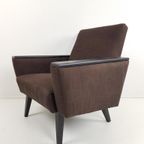 Vintage Bruine Fauteuil Zwart | Bruin thumbnail 8