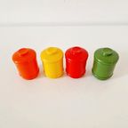 4 Vintage Kruidenpotjes Kunststof Kruiden Potjes Retro Emsa thumbnail 2