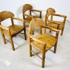 Set Van 4 Grenenhouten Eetkamerstoelen – Rainer Daumiller thumbnail 16