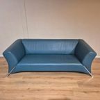 50% Korting Rolf Benz 322 - Petrol Leder - 3 Zits - Showroom thumbnail 8