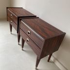 Mid Century Nachtkastjes Van Teak Hout thumbnail 2