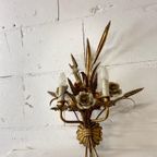 Vintage 'gouden' Wheat Wall Lamp Met Bloemen : Franse Stijl thumbnail 5