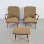 Set Vintage Fauteuils Teak ´60 Scandinavisch Mid Century thumbnail 6