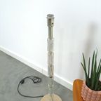 Jaren 70 Glazen Vloerlamp Met Chroom thumbnail 9