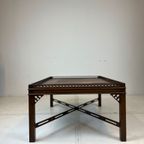 Mahonie Chinese Chippendale Stijl Cocktailtafel thumbnail 4
