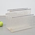 Vintage Lectuurbak Plexiglas Chroom Acrylic ‘60 Regency Rare thumbnail 3