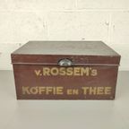 Grote Blikken Doos V.Rossem'S Koffie En Thee thumbnail 2