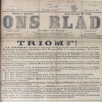 Affiche 'Ons Blad' 1904 - Overwinning Liberalen thumbnail 6