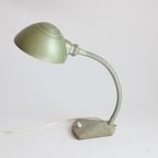 Flexible Metal Gooseneck Desk Lamp By Erpé, Belgium 1930S thumbnail 5