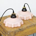 2x Roze Art-deco Hanglampen - Setprijs thumbnail 6