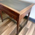 Vintage Eiken Hoge Tafel / Tekentafel Met Diepe Lades thumbnail 4