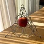 Vintage Stainless Steel Wire Pyramid Fruit Basket thumbnail 4