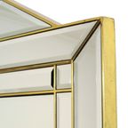 Grote Facetgeslepen Deknudt Spiegel Xl Hollywood Regency Design thumbnail 10