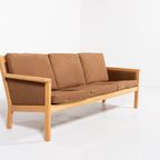 Mid-Century Hans Wegner Sofa / Bank /  3 Zitsbank Model Ge55 By Getama thumbnail 2