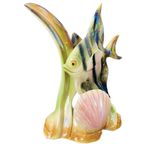 H. Bequet Vis Sculptuur Porselein Met Schelp 1950’s thumbnail 3