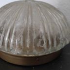 Vintage Plafondlamp Glas Rond thumbnail 3