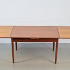 Vintage Teak Eettafel Deens Design Uitschuifbaar ‘60 Hout thumbnail 5