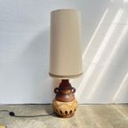Vintage Vloerlamp Keramiek Fat Lava - Seventies Bruin/beige thumbnail 4